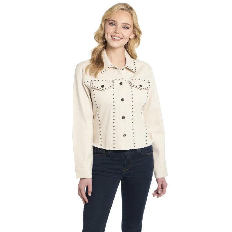 Retro Skirt Design Cripple Creek Womens Unlined Studded Pebblebrook Cotton Blend Cotton Jacket Retro Skirt Design Cripple Creek Womens Unlined Studded Pebblebrook Cotton Blend Cotton Jacket