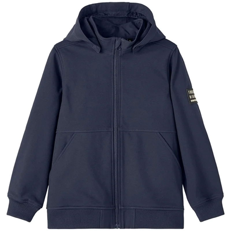 Breathable Style Name it Dark Sapphire Alfa Softshell Jacket Badge Noos