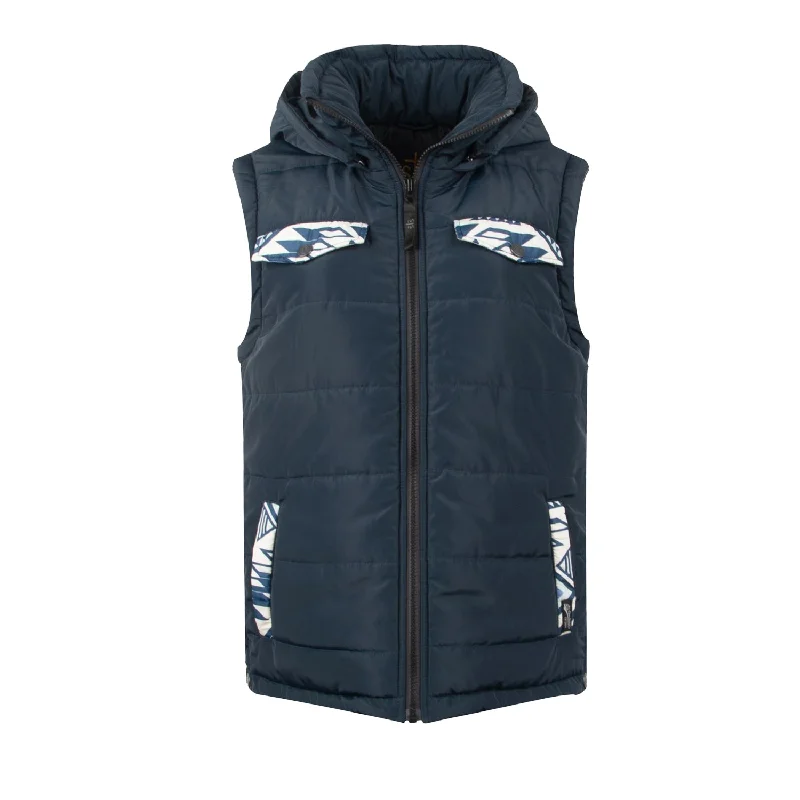 Retro Style STS Ranchwear Womens Crazy Jane Navy 100% Polyester Softshell Vest
