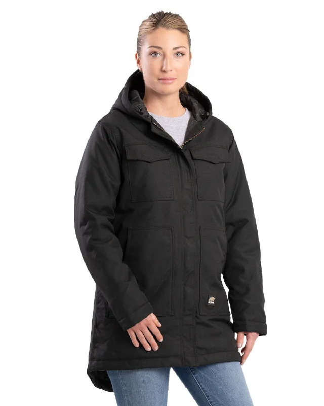 Comfortable Sweaters Berne Womens Icecap Parka Black 100% Nylon Insulated Jacket