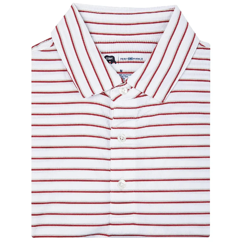 Relaxed Fashion Fairway Stripe Performance Polo