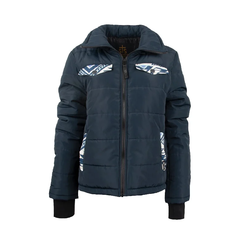 Fresh And Simple STS Ranchwear Womens Crazy Jane Navy 100% Polyester Softshell Jacket Fresh And Simple STS Ranchwear Womens Crazy Jane Navy 100% Polyester Softshell Jacket