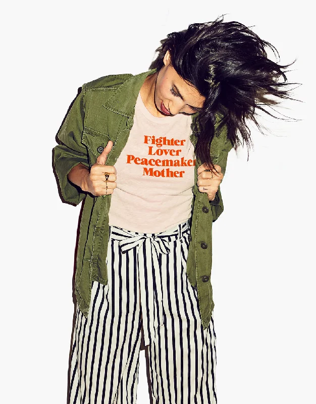 Street Style Fighter Lover Peacemaker Mother T-Shirt