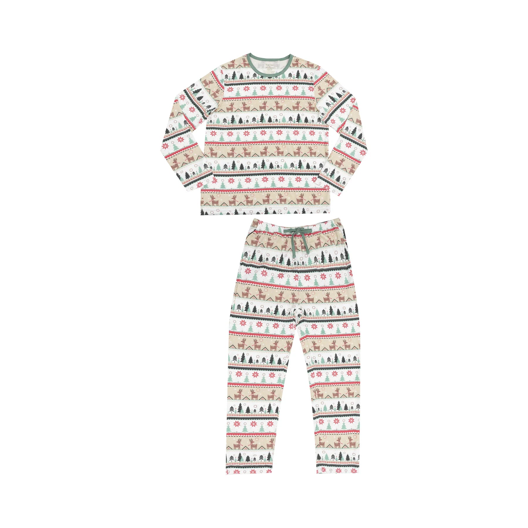 Trendy Traveler Angel Dear Adult Loungewear Set in Reindeer Faire Isle