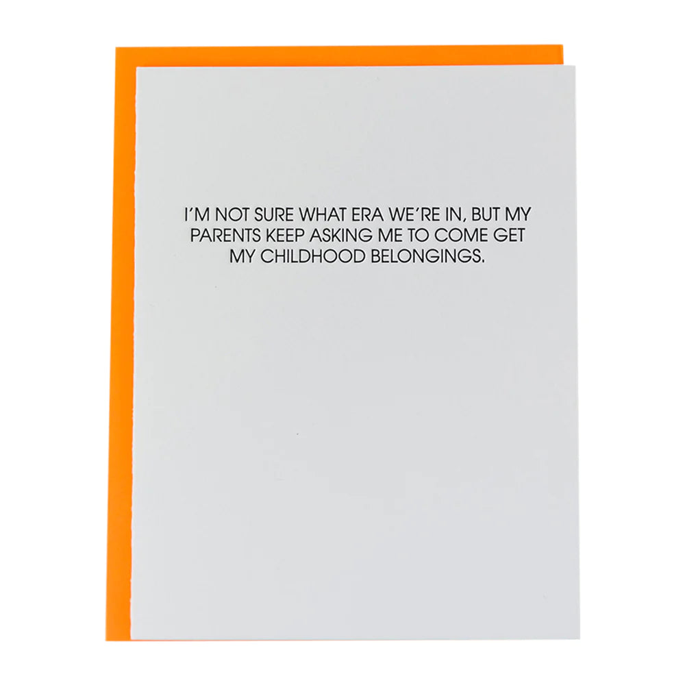 Street Graffiti Design Childhood Belongings Letterpress Card