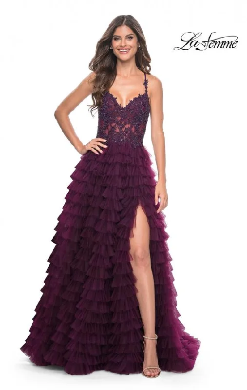 Fashion Comfort Prom Dress 32128 | Dark Berry