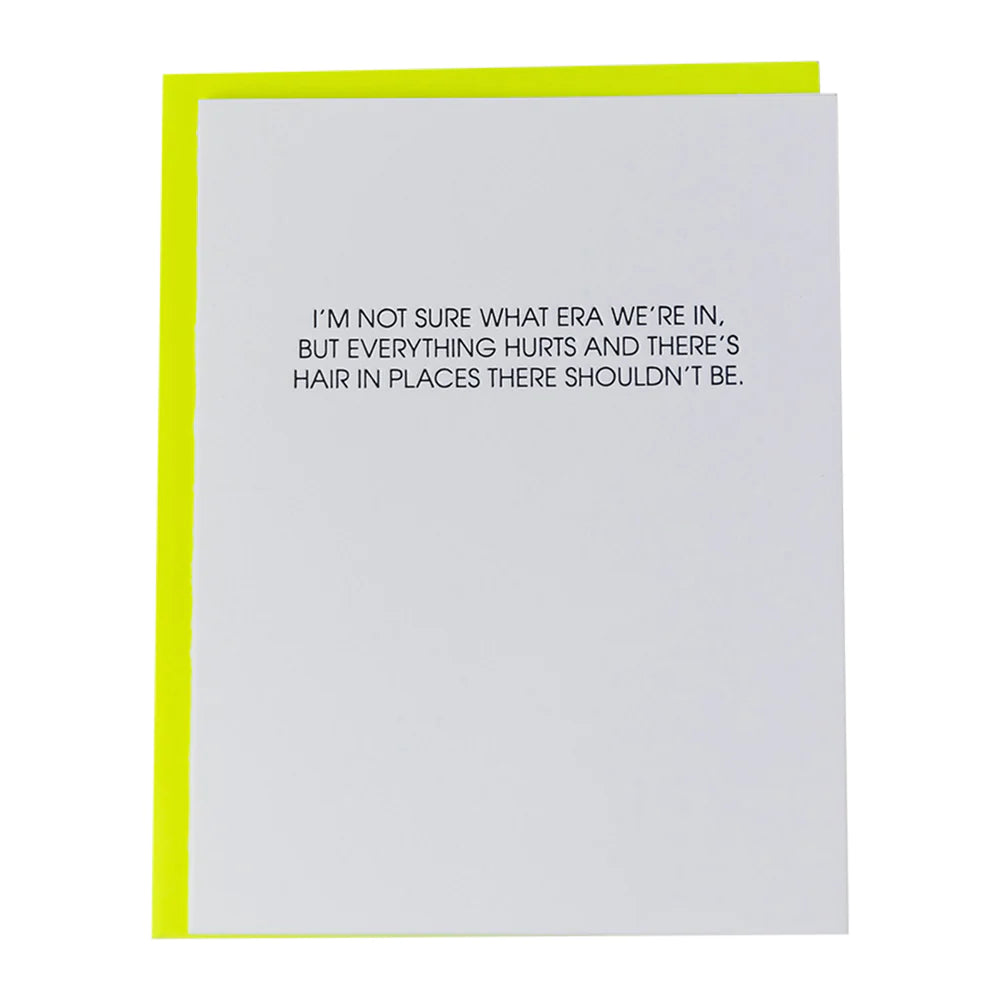 Street Letter Style Hair In Pieces Letterpress Card