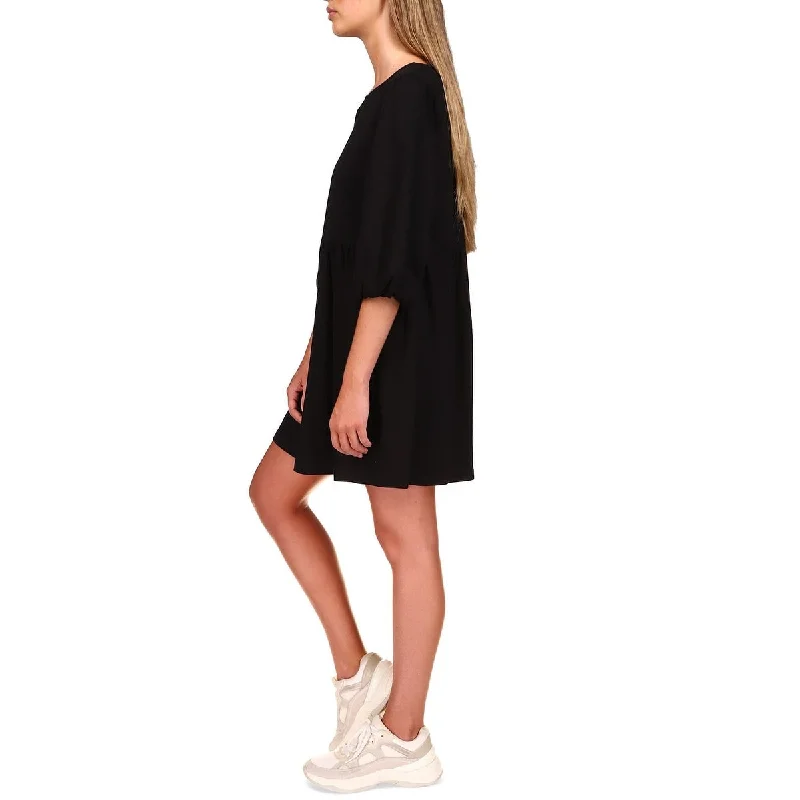 Classic Color Sanctuary Women's Tomorrow Cotton Blend Knit Babydoll Minidress Black Size Small Classic Color Sanctuary Women's Tomorrow Cotton Blend Knit Babydoll Minidress Black Size Small