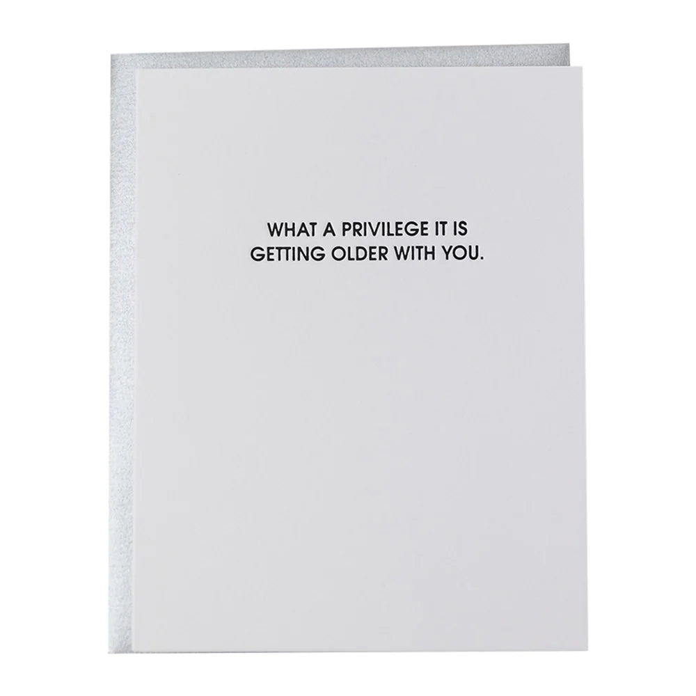 Sports Functional Style Getting Older With You Letterpress Card