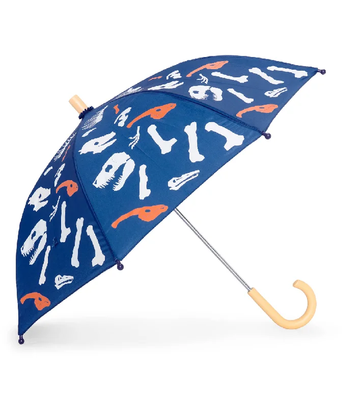 Soft Looks Hatley Color Changing Umbrella in Dino Fossils