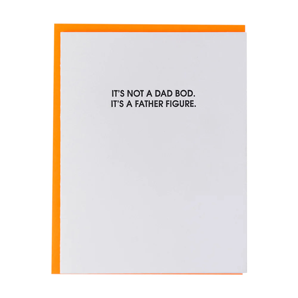 Fashion Style Dad Bod Letterpress Card