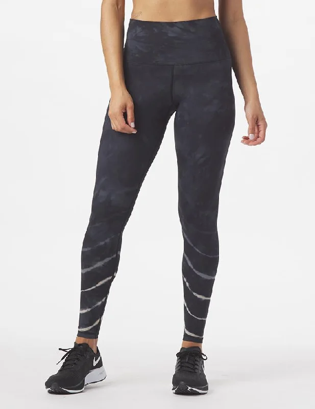Comfortable And Versatile High Waist Pure Legging: Linear Tie Dye