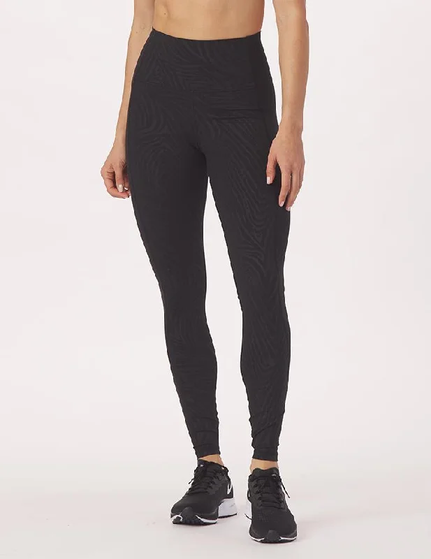 Personalized Design Taper Legging Print: Black Zebra Gloss