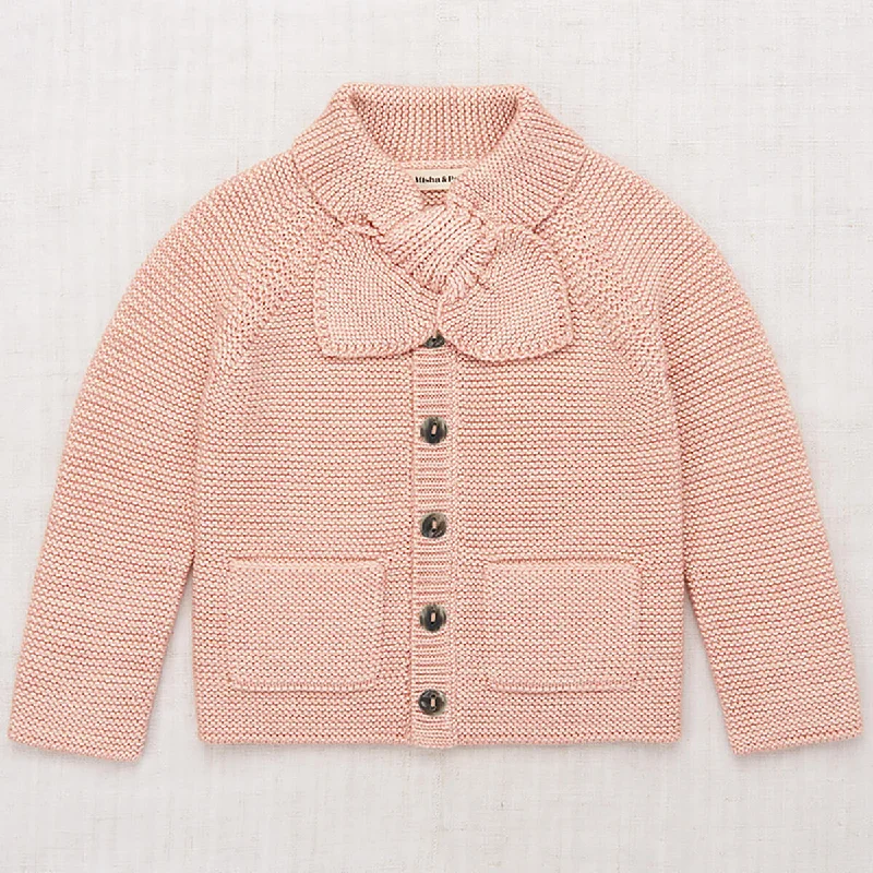 Minimal Style Scout Cardigan in Faded Rose by Misha & Puff
