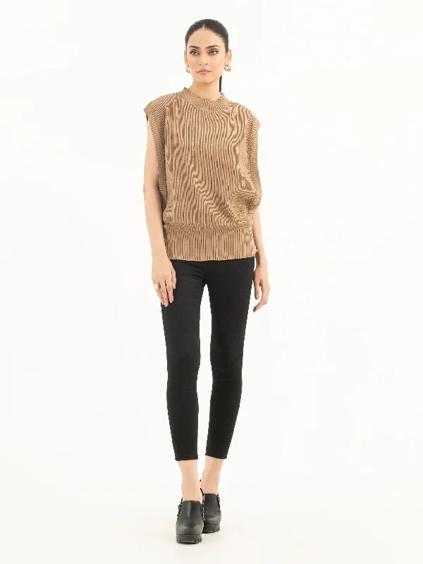 Fashionable And Fashionable Sleeveless Sweater