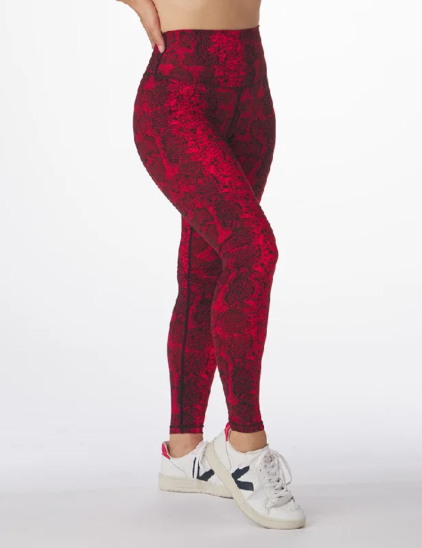 Simple research Sultry Legging Print: Cherry Snake