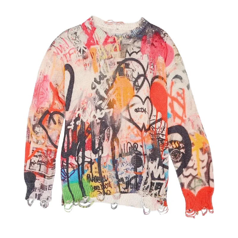 Personalized Wear Graffiti Boyfriend Sweater