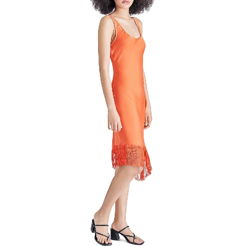 Loose Fit Steve Madden Womens Inessa Fringe  Cocktail And Party Dress