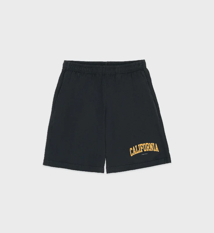 Classic Items California Gym Short - Faded Black/Gold