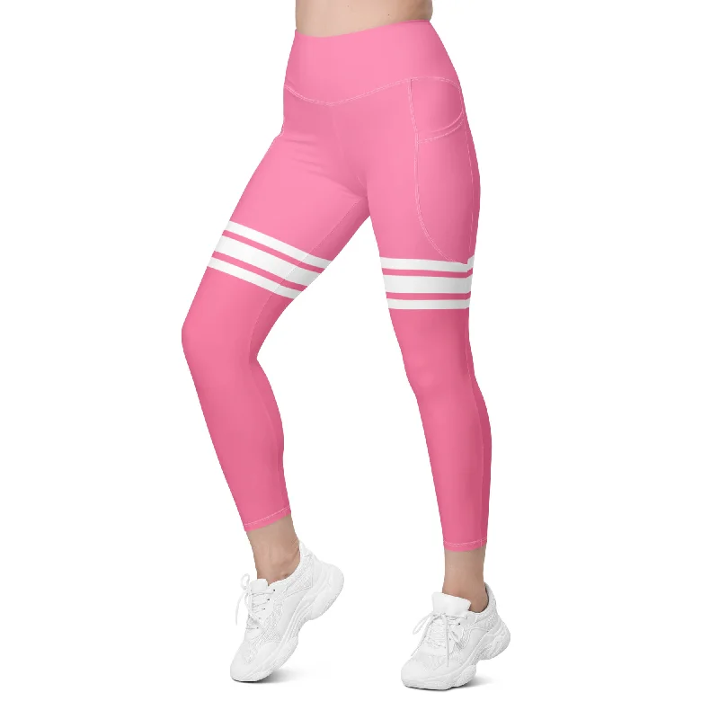 Street Cool ELEVATED ESSENTIALS, THE PERFECT SIDE POCKET LEGGING THIGH HIGH HOT PINK