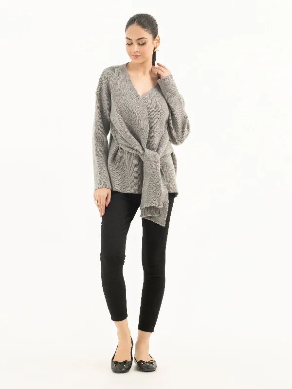 Must-have For Autumn And Winter Vintage Wrap Sweater
