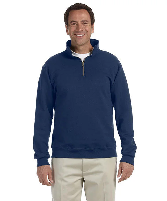 Stunning Fashion 4528 - Jerzees Adult Super Sweats® NuBlend® Fleece Quarter-Zip Pullover | J Navy Stunning Fashion 4528 - Jerzees Adult Super Sweats® NuBlend® Fleece Quarter-Zip Pullover | J Navy